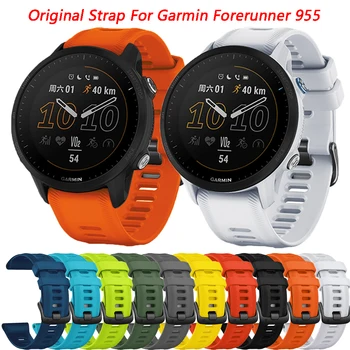מקורי סיליקון הלהקה הרצועה על Garmin מבשר 955 צמיד הרשמי אבזם Smartwatch Wristbands מבשר 945 935 קוראה