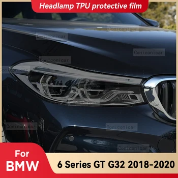עבור ב. מ. וו 6 סדרת GT G32 2018 2019 2020 מכוניות שחור TPU סרט מגן קדמי אור גוון לשנות את צבע המדבקה אביזרים