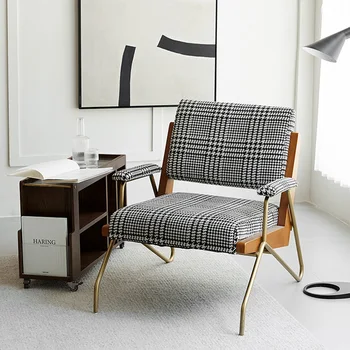 תירגע נורדי הסלון. הכיסא טרקלין עץ עיצוב זרוע הכיסא חיצונית כורסה מודרני מרפסת cadeiras דה escritorios עיצוב הבית