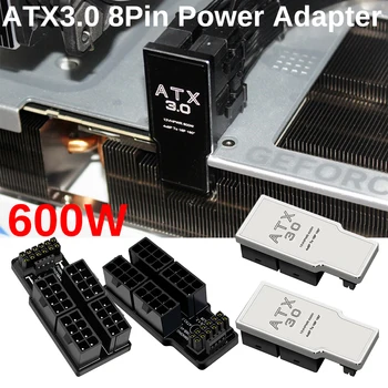 PCIe5.0 כרטיס גרפי ATX3.0 12VHPWR 12+4P 16Pin 600W כבל חשמל מתאם 180 מעלות להפוך מחברים עבור RTX 4090 4080