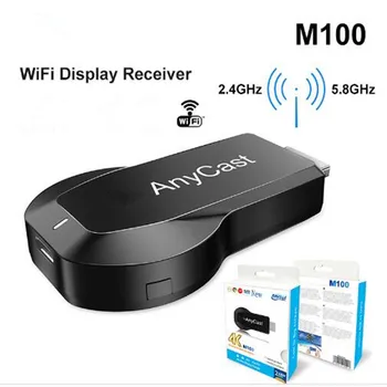 5G 2.4 4K HD אלחוטית מקל טלוויזיה מתאם Anycast M100 כל השחקנים Wifi תצוגת Dongle על AirPlay DLNA טלוויזיה מקלט עבור IOS אנדרואיד PC