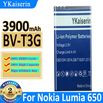 3900mAh YKaiserin סוללה BV-T3G עבור Microsoft Nokia Lumia 650 RM-1154 BV T3G טלפון נייד Bateria