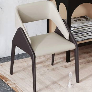 שרפרף יוקרה כסאות אוכל בעיצוב פשוט משענת הביתה כסאות אוכל פשוט מלון מודרני Muebles Hogar סלון ריהוט B1