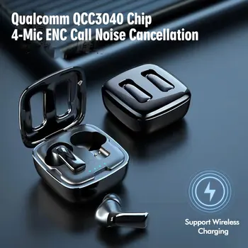 AAC TWS ENC Noice מבטל aptX אוזניות BT5.2 אוזניות Qualcomm QCC3040 צ ' יפ מובנה 4 מיקרוגרם טעינה אלחוטית עבור אנדרואיד iOS