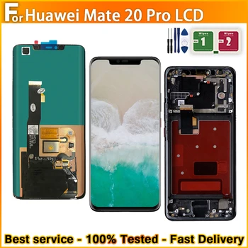 המקורי ב-Mate Huawei 20 Pro ליה-L09 L29 AL00 תצוגת LCD מגע מחליף חבר 20 Pro תצוגת LCD עם טביעות אצבע.