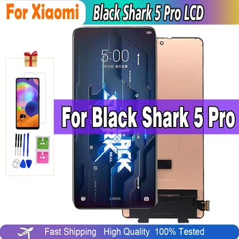 איכות גבוהה AMOLED מקורי Xiaomi שחור כריש 5 Pro LCD כריש KTUS-A0 תצוגה מסך מגע עבור BlackShark 5 Pro LCD תיקון