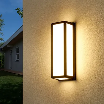 חיצונית מנורת קיר סופר מבריק מדרגות במעבר מחוץ קיר המרפסת אור LED חיצוני עמיד למים חיצוני חצר הכניסה מנורת קיר