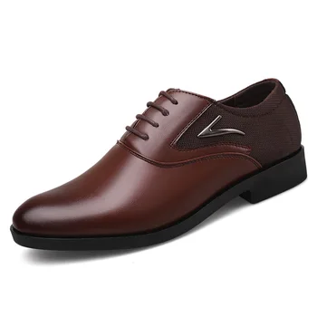 נעלי אלגנט גברים רשמי נעליים המקורי של גברים נעלי עור קלאסיות של משרד העבודה מזדמנים נעלי גודל פלוס לעסקים