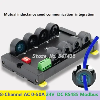 קטן הנוכחית שנאי 8-ערוץ AC 0-50A הנוכחי רכישת מודול מבודד 485 Modbus תקשורת