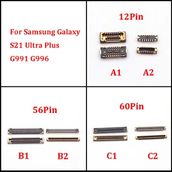 10Pcs Usb אות הטעינה מחבר אנטנה מסך LCD FPC Plug עבור Samsung Galaxy S21 אולטרה פלוס G991 G996 לוח 12 60 56 Pin