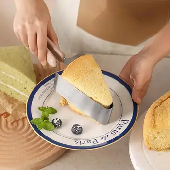 נירוסטה עוגה מפריד נוח להתמודד עם משולש עוגה העברת העוגה Gripper עוגה ספליטר עוגה אקולייזר