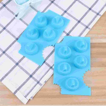 סיליקון קינוח מגש DIY קרח שהופך עובש יצירתי אביזרים למטבח (כחול)