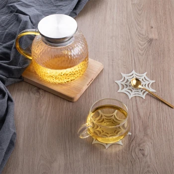 4 חתיכות קורי עכביש גביע ליל כל הקדושים לשתות מחזיק כוס רפידות חומר ABS