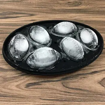 רוגבי אוהד Drinkware אביזר רוגבי בצורת קוביית קרח עובש מזון כיתה רוגבי כדור על מגש קוביות הקרח קל לשחרר לשימוש חוזר על וויסקי