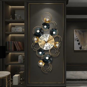 מודרנית שקטה שעון קיר דיגיטלי יצירתי דקורטיבי גדול שעון קיר למשרד עיצוב מודרני רלו ונקייה בעיצוב הבית פריטים