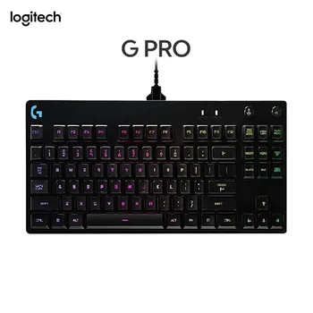 מקורי Logitech G PRO Mechanical Gaming Keyboard 87-מפתח ארגונומי גיימר מקלדת RGB אחורית המשחקים מקלדת למחשב נייד