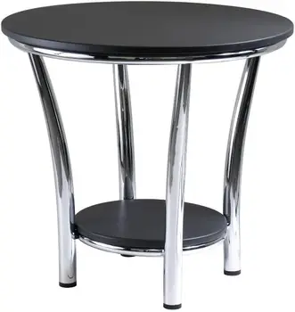 מאיה מדי פעם שולחן, שחור/מתכת, 23.82 ס 