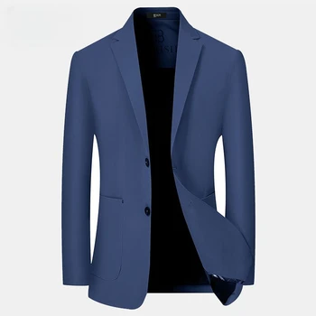 האופנה גברים של עסק אקראי בלייזר באיכות גבוהה מוצק צבע יחיד בעלות גזרה רזה מעיל חתונה חתן המסיבה החליפה המעיל D114
