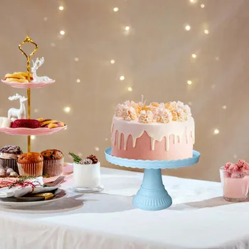 עוגת עומד מחזיק העוגות הקינוחים תצוגת צלחת מגש מגש מסיבה מסיבת חתונה אפייה להגדיר Nonstick גדול