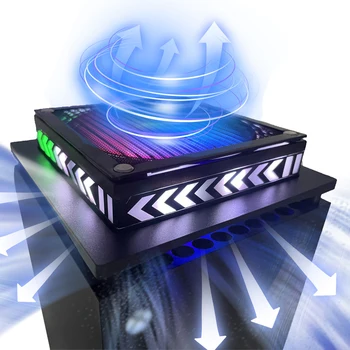 חיצוני מערכת קירור מתכת רשת מאוורר קירור אנטי אבק עם RGB אור איסוף הפונקציה USB כוח 5V עבור ה-Xbox SeriesX מסוף