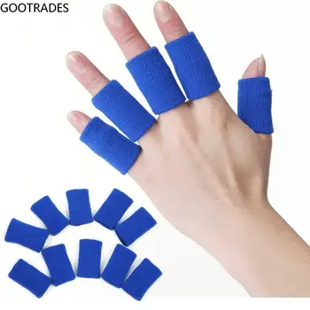 5PCS גמיש ספורט האצבע שרוולים דלקת מפרקים תמיכה האצבע כיסוי חיצוני כדורסל אצבע הגנה האגודל סד מגן