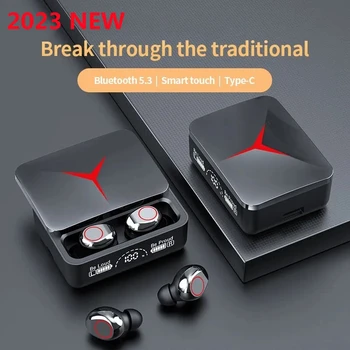 חדש M90 Bluetooth 5.3 אוזניות אוזניות אלחוטיות בקרת מגע המשחקים אוזניות סטריאו HIFI הפחתת רעש אוזניות עם מיקרופון