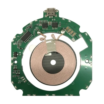 9V 10W Micro-USB FastCharge משדר אלחוטי PCBA המעגל סליל מקלט מודול