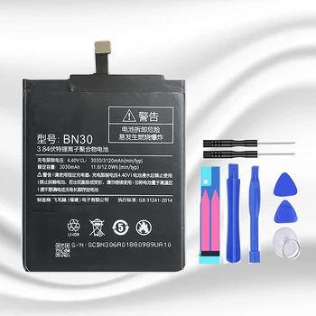 BN30 3030mAh טלפון נייד Batteria סוללה עבור Xiaomi Redmi 4א 4 5 פלוס 5Plus BN 30 Bn30 Polymer Li-ion Batterie +קוד המעקב