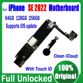 100% מקוריים סמארטפון Mainboard עבור Iphone SE3 SE 2022 לוח אם עם/בלי זיהוי מגע לאייפון SE2022 נקי ICloud לוגיים