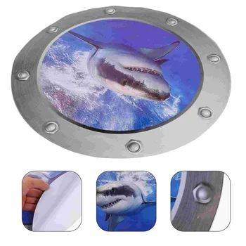 האוקיינוס חיות העולם תחת תפאורה כרישים 3D מדבקות נשלף לקלף ויניל מדבקות על קיר אמבטיה נייר ריהוט חדר שינה