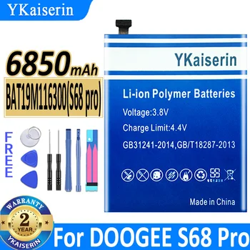 6850mAh YKaiserin החלפת הסוללה BAT19M116300 (S68 pro) עבור DOOGEE S68 Pro S68Pro Bateria