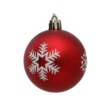 כדור חג המולד קישוטים לנפץ עמיד פתית שלג כדור חג המולד קישוטים 12pcs מיני כדורים דקורטיביים הביתה לחג המולד