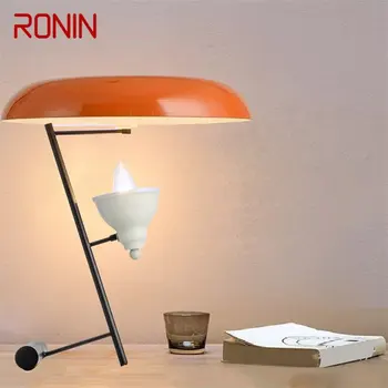 רונין בסגנון איטלקי מנורת שולחן LED מודרנית תפוזים פשוטה שולחן אור נוי על המיטה בצד