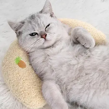 חתול כרית שינה מעולה רקמה רכה נוח U כרית בצורת חתול הצוואר מגן לשימוש יומיומי