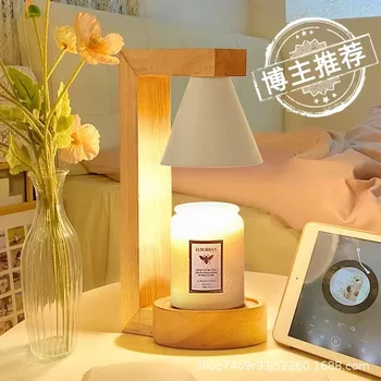 ניחוח המנורה שעווה נמסה מנורה יפנית יומן נר נמס המנורה בחדר השינה ליד המיטה מנורה רומנטית ללא עישון ניתן לעמעום אור לילה