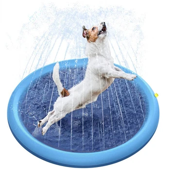 מחמד ממטרה משטח לשחק קירור מחצלת בריכה מתנפחת תרסיס מים משטח שטיח אמבטיה הקיץ כלב מגניב אמבטיה כלבים כלב במיטה