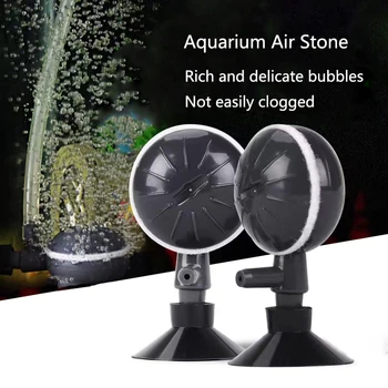 1/2Set פלסטיק אקווריום אוויר אבן עם כוסות יניקה בריכת דגים מיכל משאבת Aerator אוורור הידרופוני חמצן האוויר אבן אביזרים