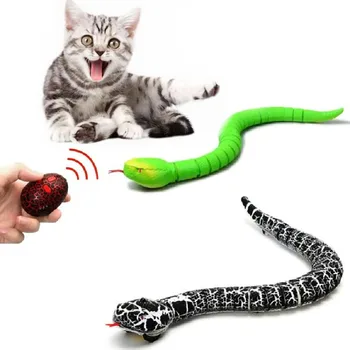 חשמלי RC נחש צעצוע מצחיק חידוש מתנה לנוע חשמלי נחש צעצוע אינפרא אדום בקר הילדים ליל כל הקדושים מתיחה אביזרים עבור חתלתול חתול