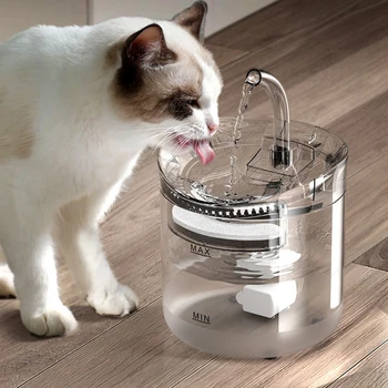 2L אוטומטי חתול מזרקת מים אינטליגנטי מחמד חתולים שתיית מים מתקן טעינה במצב אוטומטי חיישן שתיין חתול מעיין