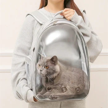 נייד מחמד תיק כתף לנשימה חתול שקית ספקים חיצוניים נסיעות תיק גב שקוף החלל כמוסה מחמד שקית קטנה עם חתולים