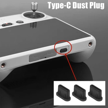 אבק Plug עבור DJI Mini 3 Pro הגוף שליטה מרחוק סוג-C טעינת ממשק סיליקון אבק Plug לכסות RC-N1/DJI RC אביזר