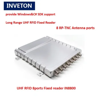 עיצוב חדש פסיבי 8ports RJ45 Impinj R2000 UHF RFID מספר תג הקורא מפענח טורית עבור ניהול מחסן