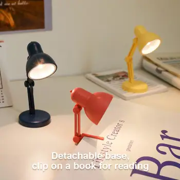 מנורת שולחן מיני מתקפלת לילה קריאת ספר מנורות לחדר בבית מחשב למחשב נייד מחשב נייד השולחן 