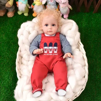 מחדש הבובה 55cm גוף מלא סיליקון ביבי מחדש, בעבודת יד השמלה האדומה עמיד למים צעצוע התינוק/בנות