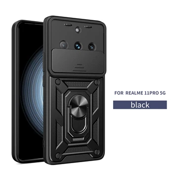 מצלמה מחוון מקרה חסין זעזועים קשה טבעת מחזיק כיסוי עבור Realme 11 Pro Plus Realme11 5G