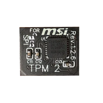 TPM 2.0 הצפנה מודול אבטחה מרחוק כרטיס 12 Pin SPI TPM2.0 מודול האבטחה עבור לוח אם MSI