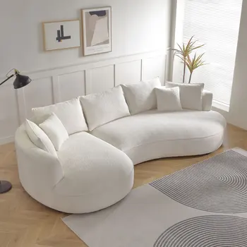 מודרני ומסוגנן מעוקל הספה עם גאוני צורה,גאוני עיצוב פינה ספה גדולות עם מקומות ישיבה נוחים עבור הסלון