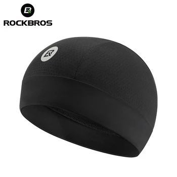 ROCKBROS אופניים כובעים, קרם הגנה הקסדה שלי חיצונית לנשימה Brimless כובעי מהיר יבש אנטי UV אופנוע כובע רכיבה לשני המינים כובע