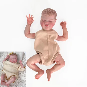 19inch תינוק שרק נולד מחדש הבובה ערכת תינוק Quinlyn מציאותי מגע רך כבר צבוע גמור חלקי הבובה