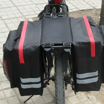 רכיבה על אופניים המטען תיק צד כפול אחורי מתלה הרים אופני כביש Pannier לארוז מזוודות מנשא אופניים זנב מושב תיק 30L אטים לגשם